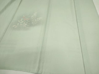 平和屋着物＊夏物　訪問着　絽　草花文　暈し染め　正絹　逸品　CABH0932ou