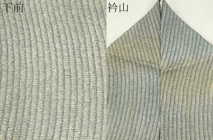 平和屋着物＊夏物　小紋　絽　霞文　暈し染め　正絹　逸品　CABH0934ou