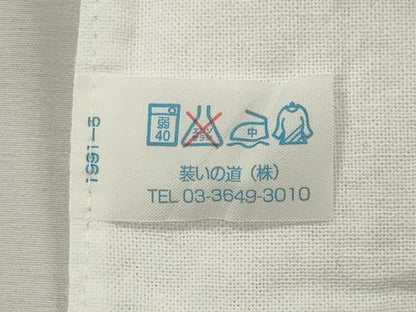 平和屋着物＊夏物　長襦袢　草花文紗　洗える着物　CABH0935ou