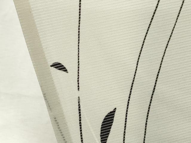 平和屋着物＊夏物　小紋　絽　草花文　暈し染め　銀彩　正絹　逸品　CABH0939ou