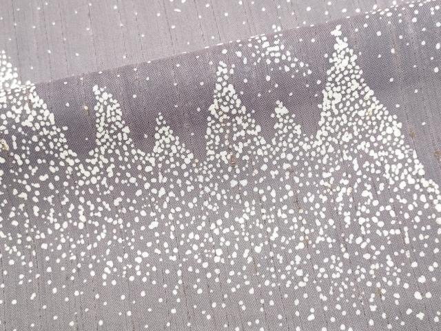 平和屋着物＊夏物　訪問着　ぜんまい紬　紗　樹林文　ロング丈　正絹　逸品　CABH0950ou