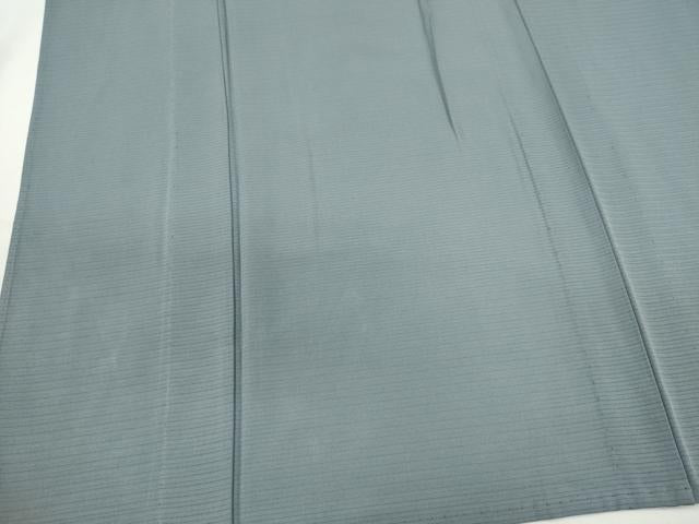 平和屋着物＊夏物　色無地　絽　桔梗鼠色　正絹　逸品　CABH0953ou