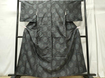 平和屋着物■本場大島紬　蜀江花文　正絹　逸品　CABH0959ou
