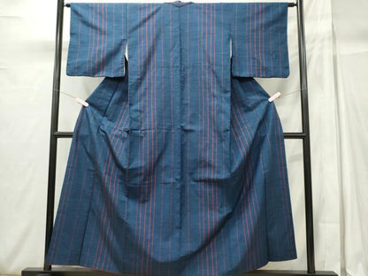 平和屋着物■上質な紬　縞　正絹　逸品　CABH0975ou