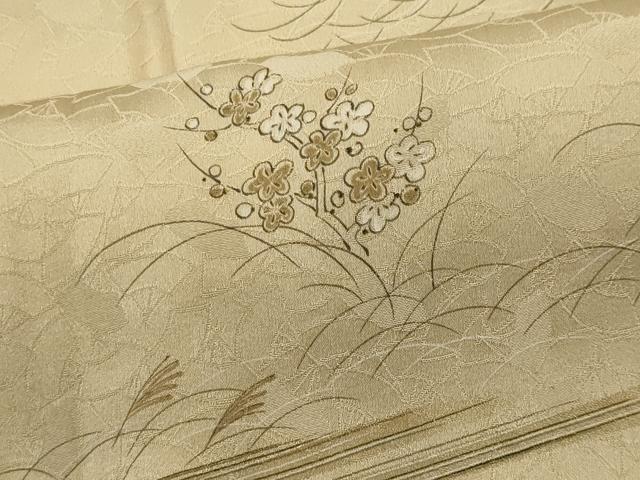 平和屋着物■上質な小紋　手描き　草花文　暈し染め　正絹　逸品　CABH1080ou