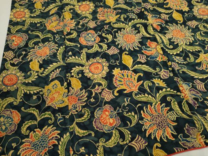 平和屋着物■上質な小紋　更紗花唐草文　正絹　逸品　CABH1083ou