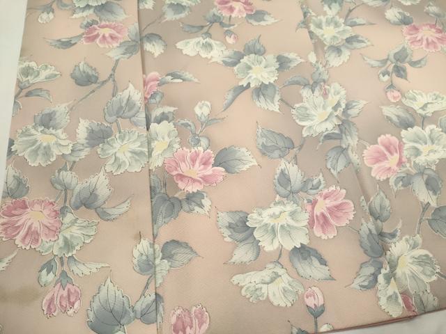 平和屋着物■上質な小紋　草花文　正絹　逸品　CABH1091ou