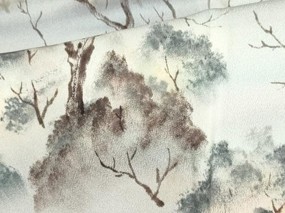 平和屋着物■訪問着　遠山風景文　暈し染め　正絹　逸品　CABH1096ou