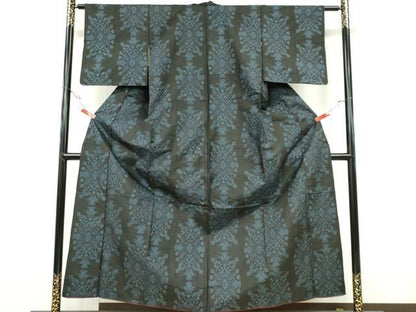 平和屋着物■本場大島紬　7マルキ　吉祥花文　正絹　逸品　CABH1102ou