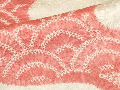 平和屋着物■訪問着　絞り　霞青海波文　正絹　逸品　CABH1109ou