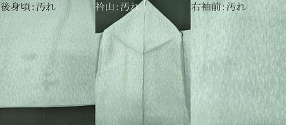 平和屋着物■上質な色無地　霞地紋　白藍色　正絹　逸品　CABH1197ou