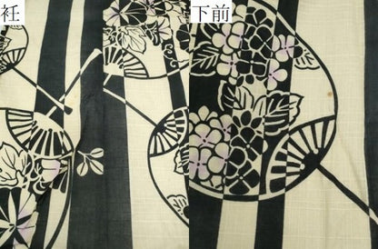 平和屋着物∴夏物 浴衣 団扇花間道 綿 逸品 CABH1209ng