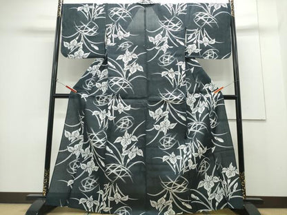 平和屋着物∴夏物 浴衣 杜若 綿 逸品 CABH1211ng