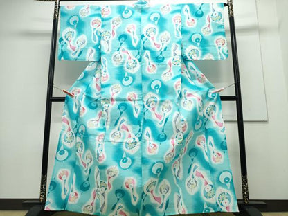 平和屋着物∴夏物 浴衣 風鈴 日本製 綿 逸品 CABH1212ng