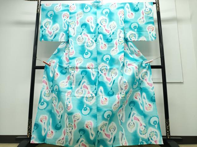 平和屋着物∴夏物 浴衣 風鈴 日本製 綿 逸品 CABH1212ng