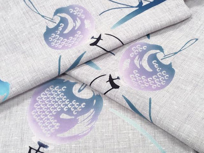平和屋着物∴夏物 浴衣 注染 風鈴 日本製 綿 逸品 CABH1214ng