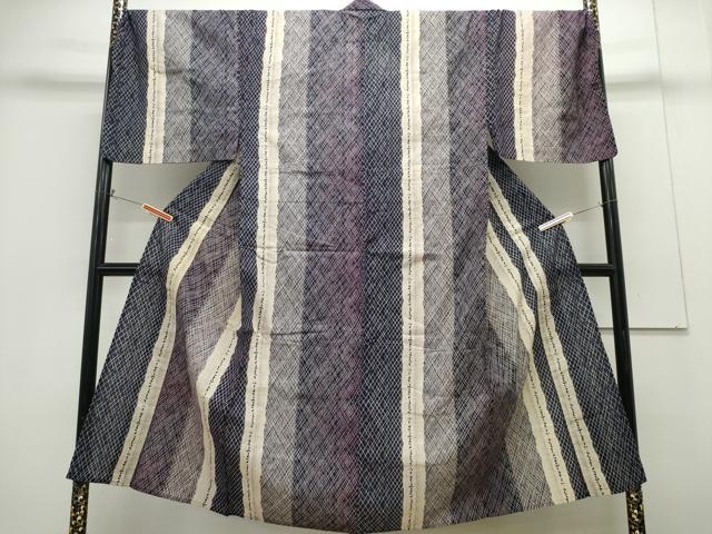 平和屋着物∴夏物　男性　浴衣　菱間道　綿　逸品　CABH1218ng