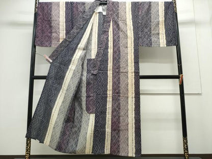 平和屋着物∴夏物　男性　浴衣　菱間道　綿　逸品　CABH1218ng