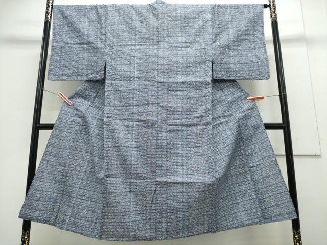 平和屋着物∴夏物　男性　浴衣　幾何学文様　リップル生地　綿　逸品　CABH1219ng