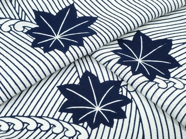 平和屋着物∴夏物　浴衣　綿絽　竜田川　綿　逸品　CABH1232ng