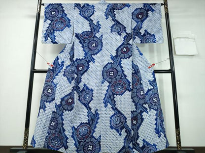 平和屋着物∴夏物　浴衣　有松鳴海絞り　番傘　綿　逸品　CABH1241ng