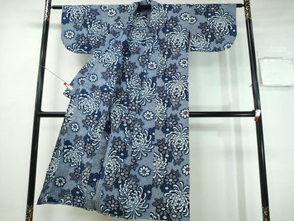 平和屋着物∴夏物　浴衣　乱菊　リップル生地　綿　逸品　CABH1255ng