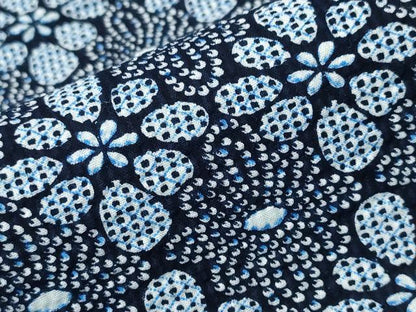 平和屋着物∴夏物　浴衣　花繋ぎ　リップル生地　綿　逸品　CABH1257ng