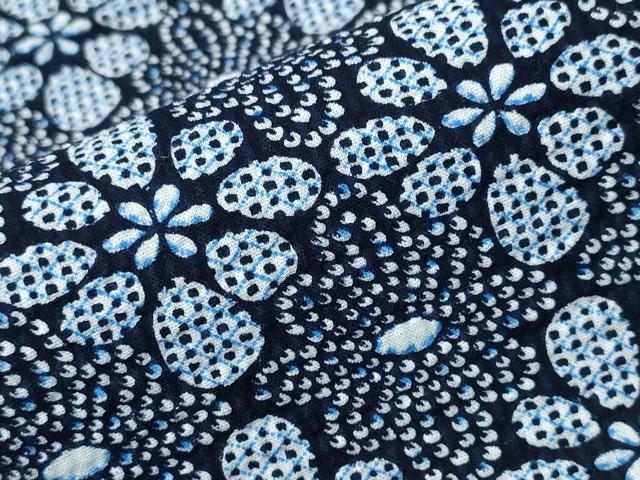 平和屋着物∴夏物　浴衣　花繋ぎ　リップル生地　綿　逸品　CABH1257ng