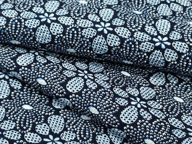 平和屋着物∴夏物　浴衣　花繋ぎ　リップル生地　綿　逸品　CABH1257ng