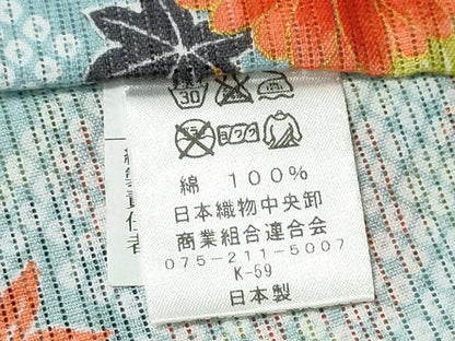 平和屋着物∴夏物　岡重謹製　OKAJIMA　浴衣　綿絽　花丸文　日本製　綿　逸品　CABH1261ng