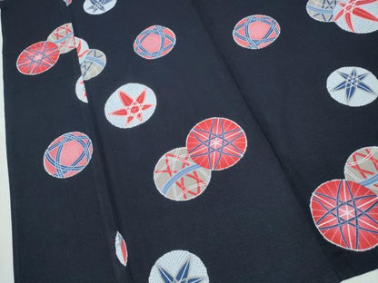 平和屋着物∴夏物　浴衣　綿紅梅　毬　綿　逸品　CABH1265ng