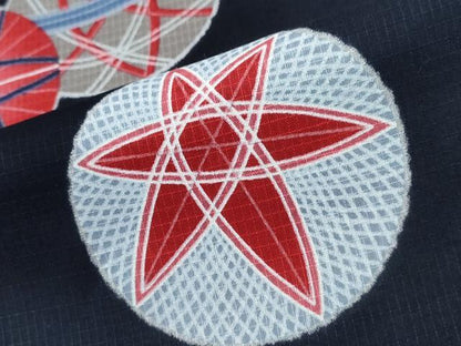 平和屋着物∴夏物　浴衣　綿紅梅　毬　綿　逸品　CABH1265ng