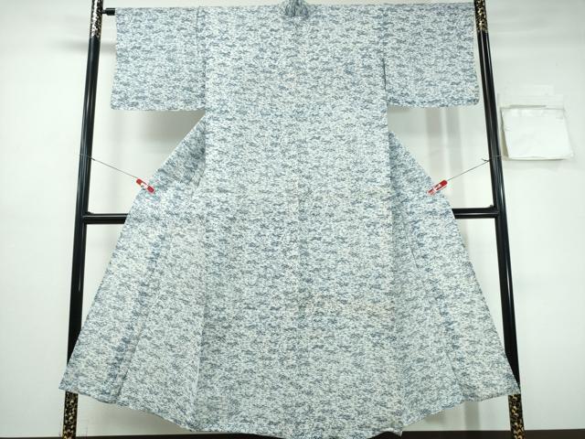 平和屋着物∴夏物　浴衣　綿紅梅　藍　霞枝松　綿　逸品　CABH1266ng