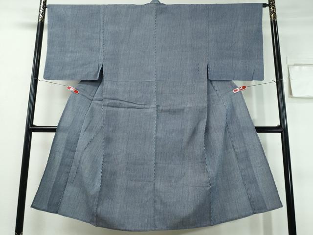 平和屋着物∴夏物　男性　浴衣　縞　綿　逸品　CABH1275ng