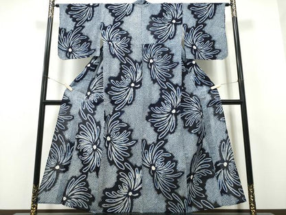 平和屋着物∴夏物　浴衣　有松鳴海絞り　乱菊　綿　逸品　CABH1277ng