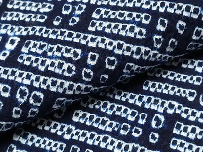 平和屋着物∴夏物　浴衣　有松鳴海絞り　幾何学文様　綿　逸品　CABH1278ng