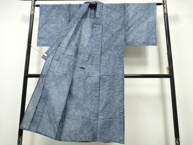 平和屋着物∴夏物　男性　浴衣　有松鳴海絞り　三浦絞り　綿　逸品　CABH1294ng