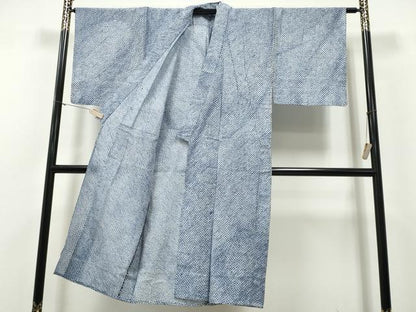 平和屋着物∴夏物　男性　浴衣　有松鳴海絞り　三浦絞り　綿　逸品　CABH1297ng