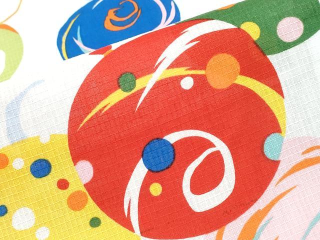 平和屋着物∴夏物　浴衣　綿紅梅　水風船　綿　逸品　CABH1304ng