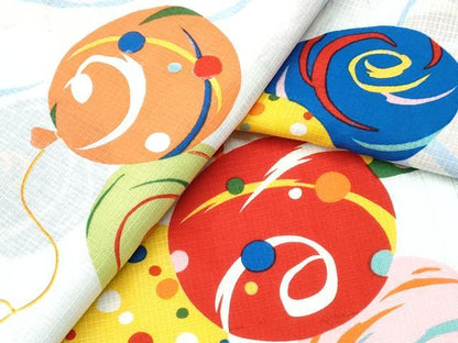 平和屋着物∴夏物　浴衣　綿紅梅　水風船　綿　逸品　CABH1304ng