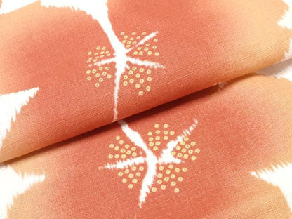 平和屋着物∴夏物　浴衣　綿紅梅　舞桜　綿　逸品　CABH1305ng