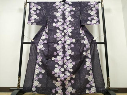 平和屋着物∴夏物　浴衣　牡丹　ラメ　金彩　綿　逸品　CABH1306ng