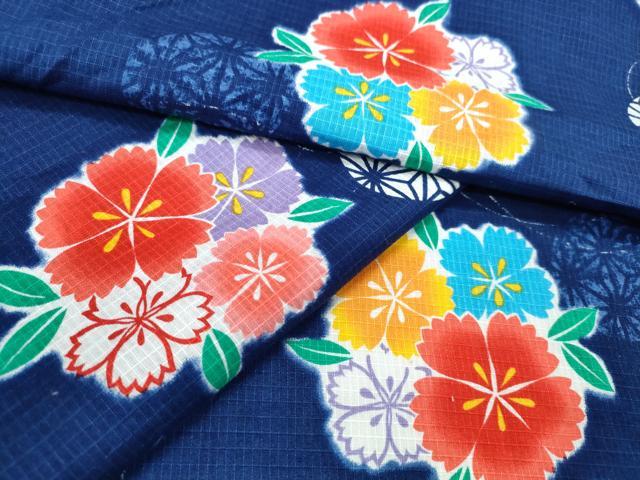 平和屋着物∴夏物　浴衣　綿紅梅　花丸文　綿　逸品　CABH1318ng