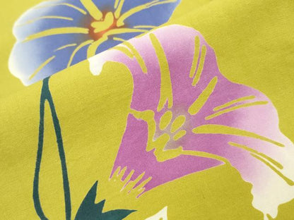 平和屋着物∴夏物　浴衣　注染　朝顔　綿　逸品　CABH1331ng