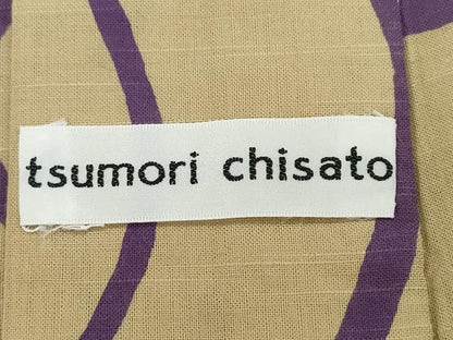平和屋着物∴夏物　浴衣　tsumori chisato　注染　手縫い　鹿　流水文　日本製　綿　逸品　CABH1335ng
