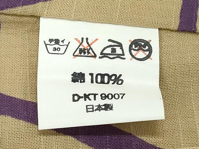 平和屋着物∴夏物　浴衣　tsumori chisato　注染　手縫い　鹿　流水文　日本製　綿　逸品　CABH1335ng