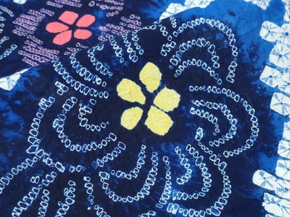 平和屋着物∴夏物　浴衣　有松鳴海絞り　舞花間道　綿　逸品　未使用　CABH1357ng