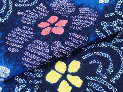 平和屋着物∴夏物　浴衣　有松鳴海絞り　舞花間道　綿　逸品　未使用　CABH1357ng