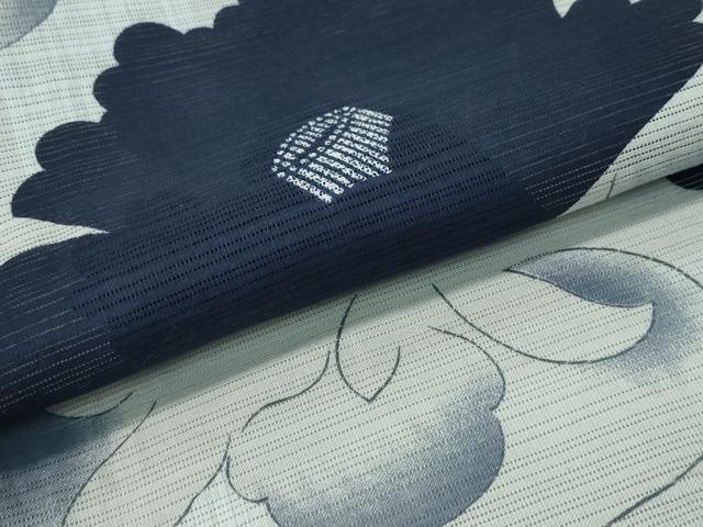 平和屋着物∴夏物　浴衣　コシノジュンコ　JUNKO KOSHINO 　舞花文　日本製　綿　逸品　CABH1377ng