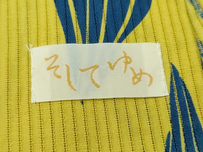 平和屋着物∴夏物　浴衣　綿絽　舞花文　日本製　綿　逸品　CABH1378ng